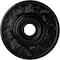 Ekena Millwork Vienna Ceiling Medallion (Fits Canopies up to 6 1/2"), 20"OD x 3 1/2"ID x 1 1/2"P, Jet Black CM20VIBLF - alternate 1